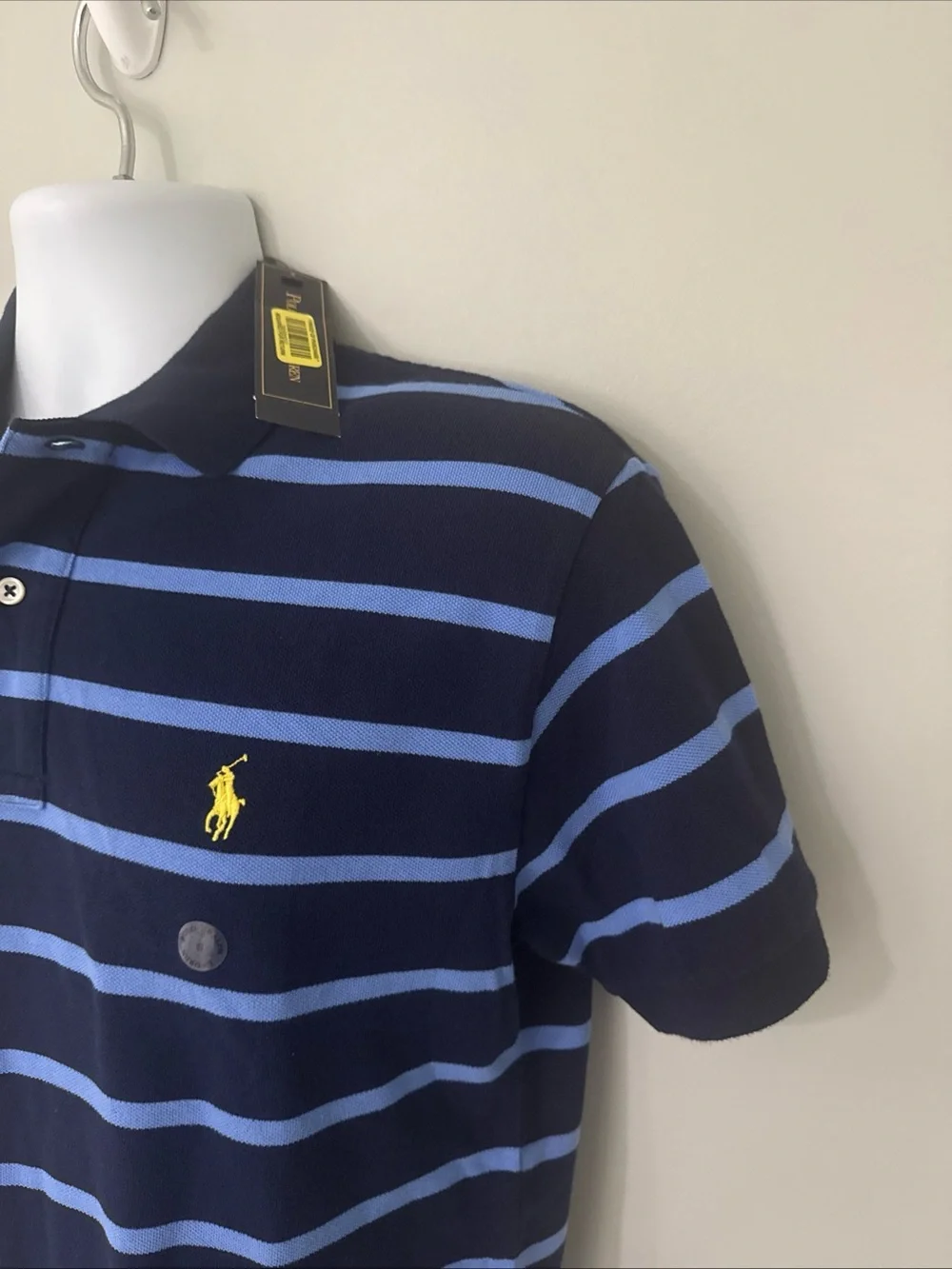Ralph Lauren Classic Blue Stripes Men’s Polo NWT - Small